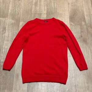 Womens Talbots 100% Pure Cashmere Red Casual Crewneck Pullover‎ Sweater